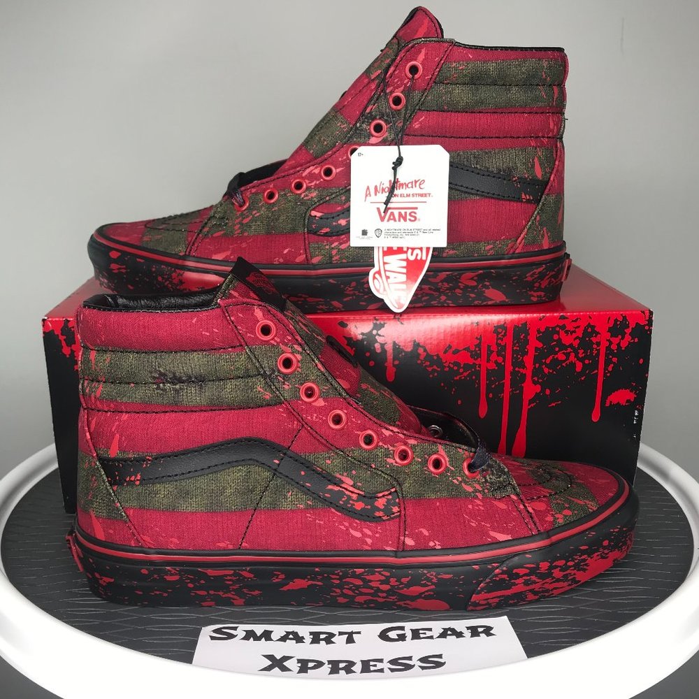 VANS x Nightmare on Elmstreet Sk8-Hi Horror Freddy Krueger Edition Sneakers